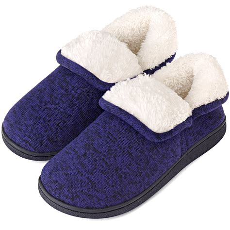 VONMAY Women's Fuzzy Slippers Booties Indoor Outdoor House Shoes ...