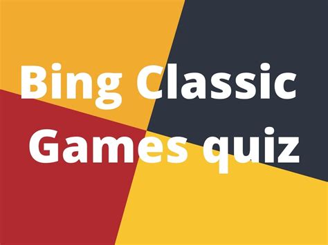 Bing Classic Games Quiz 5 Bing Classic Games To Play | Free Nude Porn ...