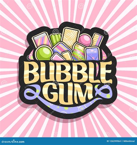 Vector Logo For Bubble Gum | CartoonDealer.com #126299964