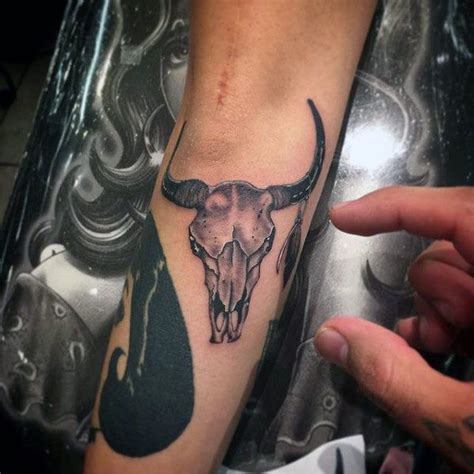 93 Amazing Bull Skull Tattoo Designs for Men [2024 Guide] | Bull skull ...