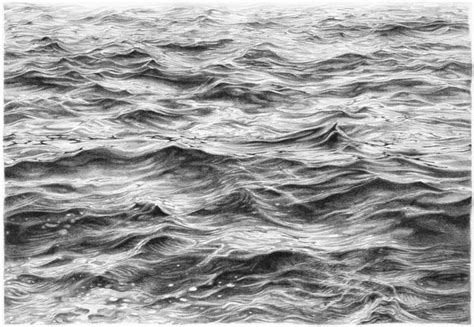 skin of the ocean - pencil on paper | Ocean drawing, Wave drawing ...