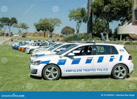 Extended Display of South African Traffic Police Cars Editorial Image ...