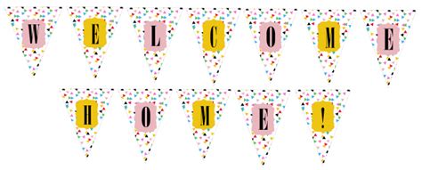 Free printable welcome home banner | A Joyful Riot