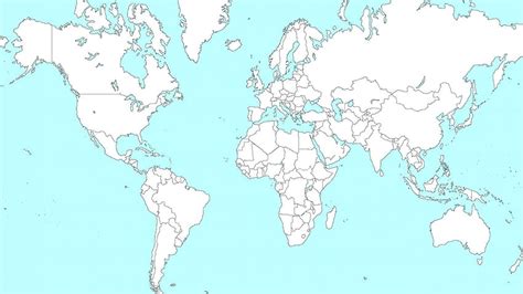 World Political Map blank world map with countries throughout 1366 X ...