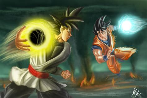 Goku vs Goku Black by Smurfboss on DeviantArt