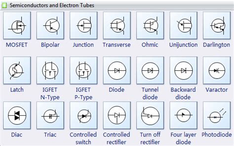 Semiconductor Symbols For Electrical Schematic Diagrams