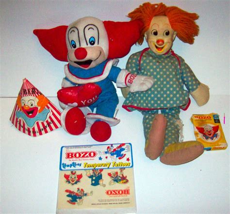 vintage 1960′s Bozo the Clown 5 piece set from Chicago Television show ...