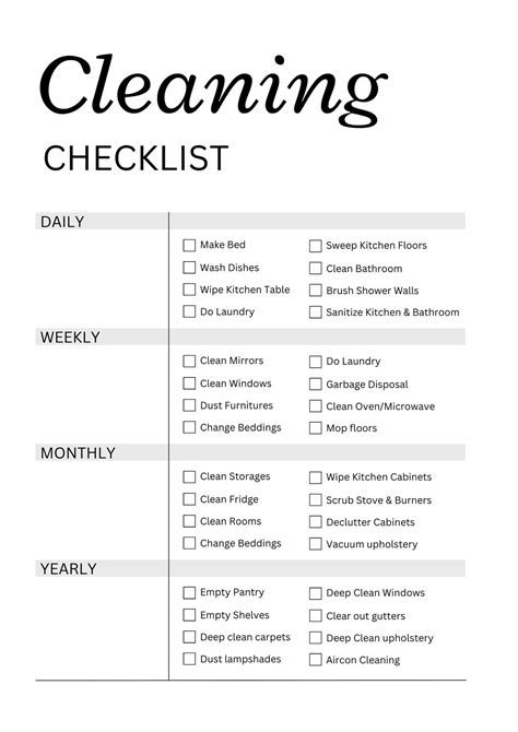 Office Cleaning Checklist Printable 23590 | The Best Porn Website