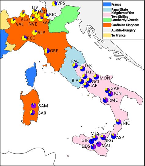 Map Of Italian Unification - Adella Kimberly