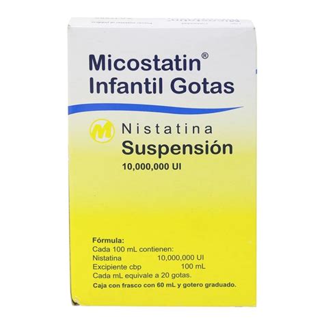 Gotas Micostatin nistatina suspensión infantil frasco con 60 ml | Walmart