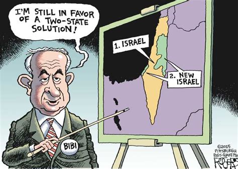 Political Cartoon on 'Netanyahu Recants' by Rob Rogers, The Pittsburgh ...