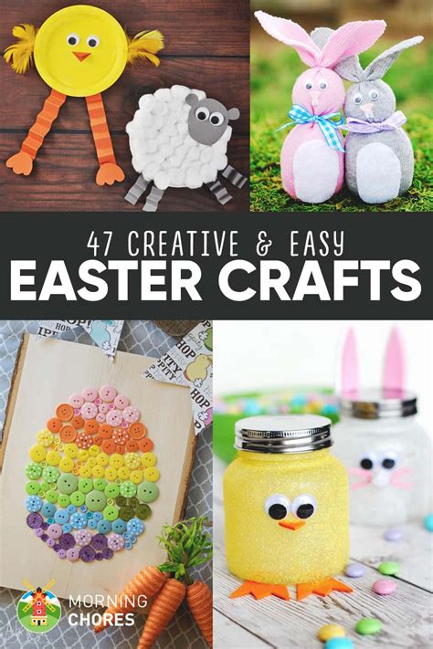 90 Creative & Easy DIY Easter Crafts for Your Kids to Make with You