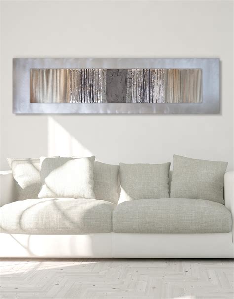 Echo Oak Grey - Silver Wall Art, Contemporary Art UK