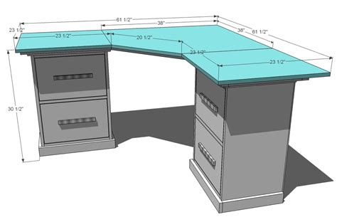 Free Corner Desk Plans PDF Woodworking