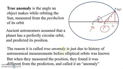 elliptical orbit & vis-viva equation - YouTube