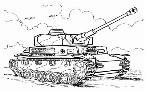 Military Tank Coloring Pages - Dejanato