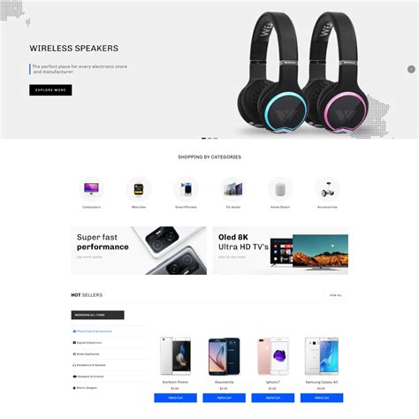 Electronicify: Free Shopify Landing Page Template | Download