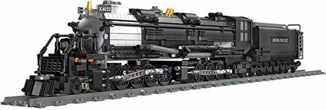 Buy MAYS Technic Big Boy Locomotive Train with Tracks, Retro Steam ...