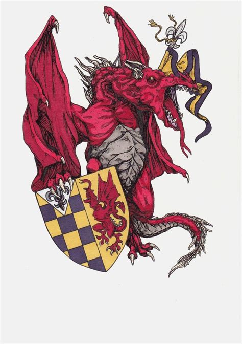 Wyvern | Heraldry, Wyvern