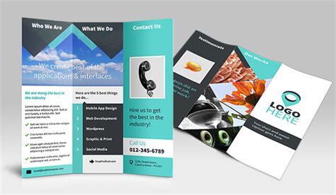 Tri-Fold Brochure PSD Mockup - Graphicsfuel