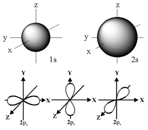 Describe the shapes of s and p-orbitals.