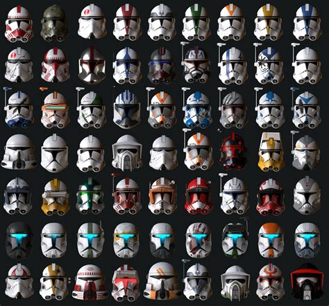 "Star Wars Clone Trooper Helmets" by Morten Langelund Jakobsen | Star ...