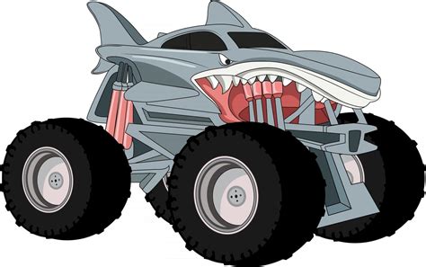 shark monster truck illustration vector 2888300 Vector Art at Vecteezy