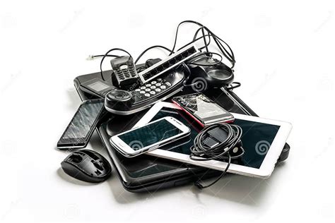 Electronic Waste Ready To Recycle Stock Image - Image of bumper, weapon ...