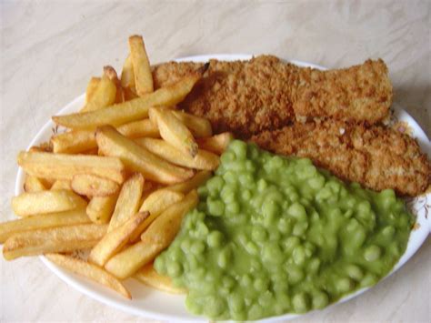 Plain Old Fish and chips with Mushy Peas - a photo on Flickriver