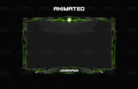 Animated Twitch Webcam Overlay - Helix - Think Premade Internet Games ...