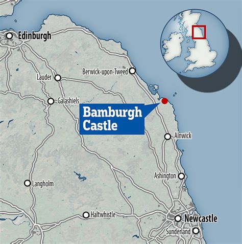 Bamburgh Castle Map