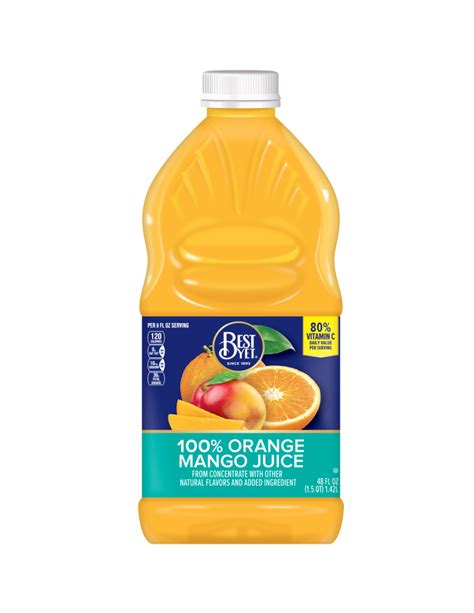 100% Orange Mango juice 48OZ - Best Yet Brand