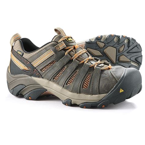 KEEN Utility Men's Flint Low Steel Toe Work Shoes - 423574, Work Boots ...