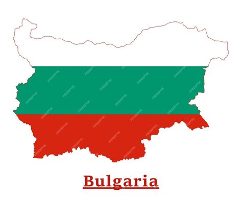 Premium Vector | Bulgaria national flag map design, illustration of ...