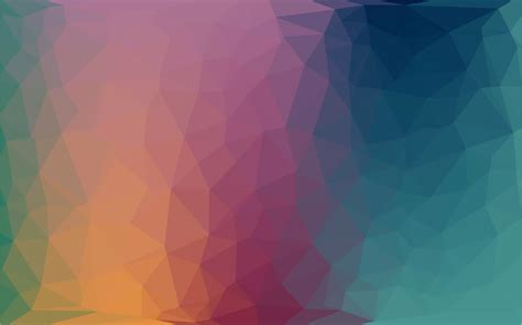 Abstract Colorful Low poly Vector Background with warm gradient ...