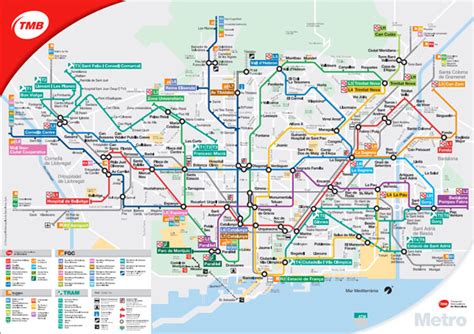 Barcelona Maps, Various Maps of Barcelona including Metro, Bus and City