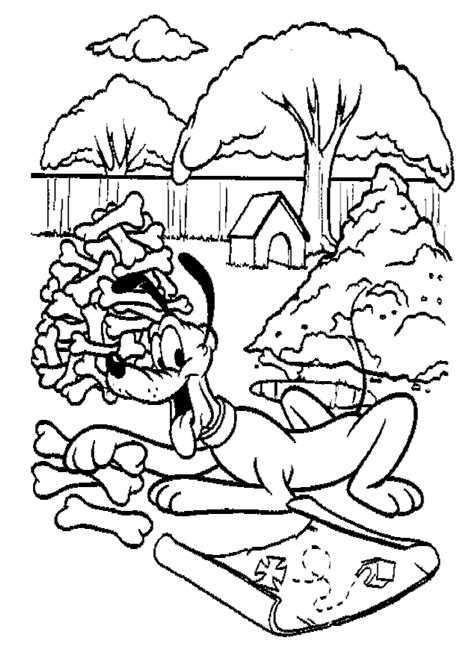 Pluto Coloring Pages For Kids Coloring Pages