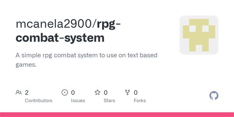 GitHub - mcanela2900/rpg-combat-system: A simple rpg combat system to ...