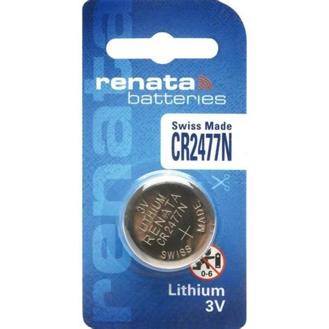 Renata CR2477N 3V Lithium Battery. The Swiss Power Source