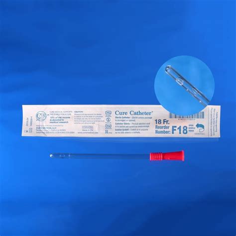 Cure Catheter 6 Inches Female Intermittent Catheter With Straight Tip