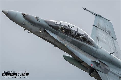 CF-18 Hornet performing a low approach at 19 Wing Comox with style # ...