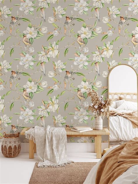 Details more than 78 magnolia wallpaper peel and stick - in.cdgdbentre