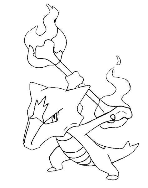 Coloring page Pokémon Alola Forms : Alolan Marowak 10