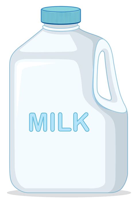 Milk Carton on white background 541364 Vector Art at Vecteezy