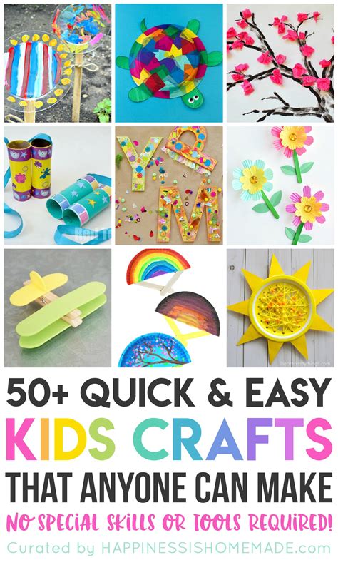 Easy Summer Kids Crafts That Anyone Can Make! - Happiness is Homemade