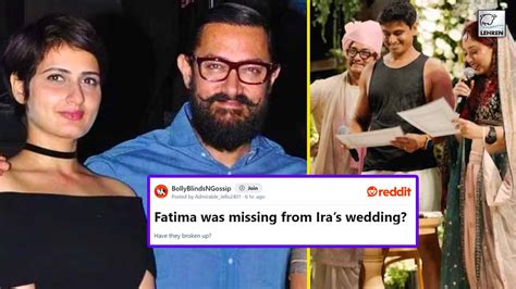 Netizens Speculate Fatima Sana Shaikh-Aamir Khan's Break-Up After The ...