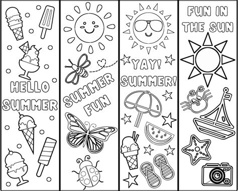 Cute Free Printable Bookmarks To Color - Printable Word Searches