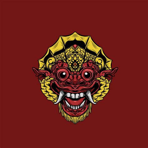 Barong Bali Illustration traditional culture 21187267 Vector Art at ...