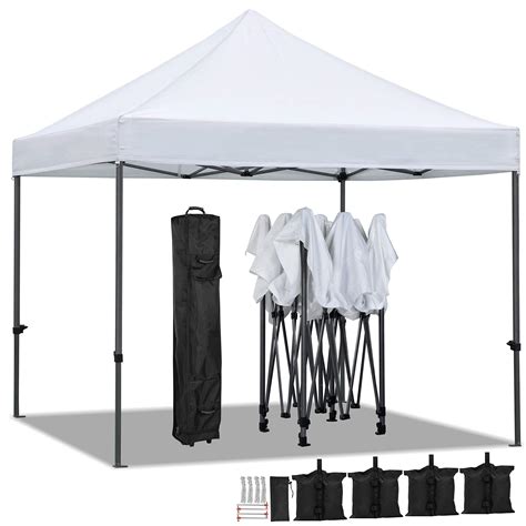 Yaheetech 10x10 Pop Up Canopy Tent, Commercial Instant Heavy Duty ...