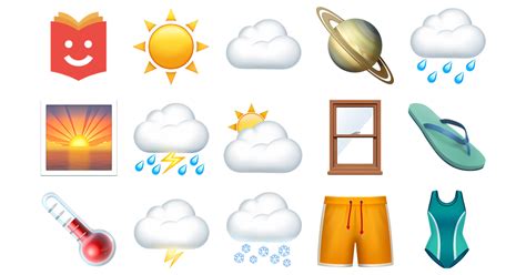 🌧 Weather Emojis 🌫🌪🌡 — Copy & Paste!